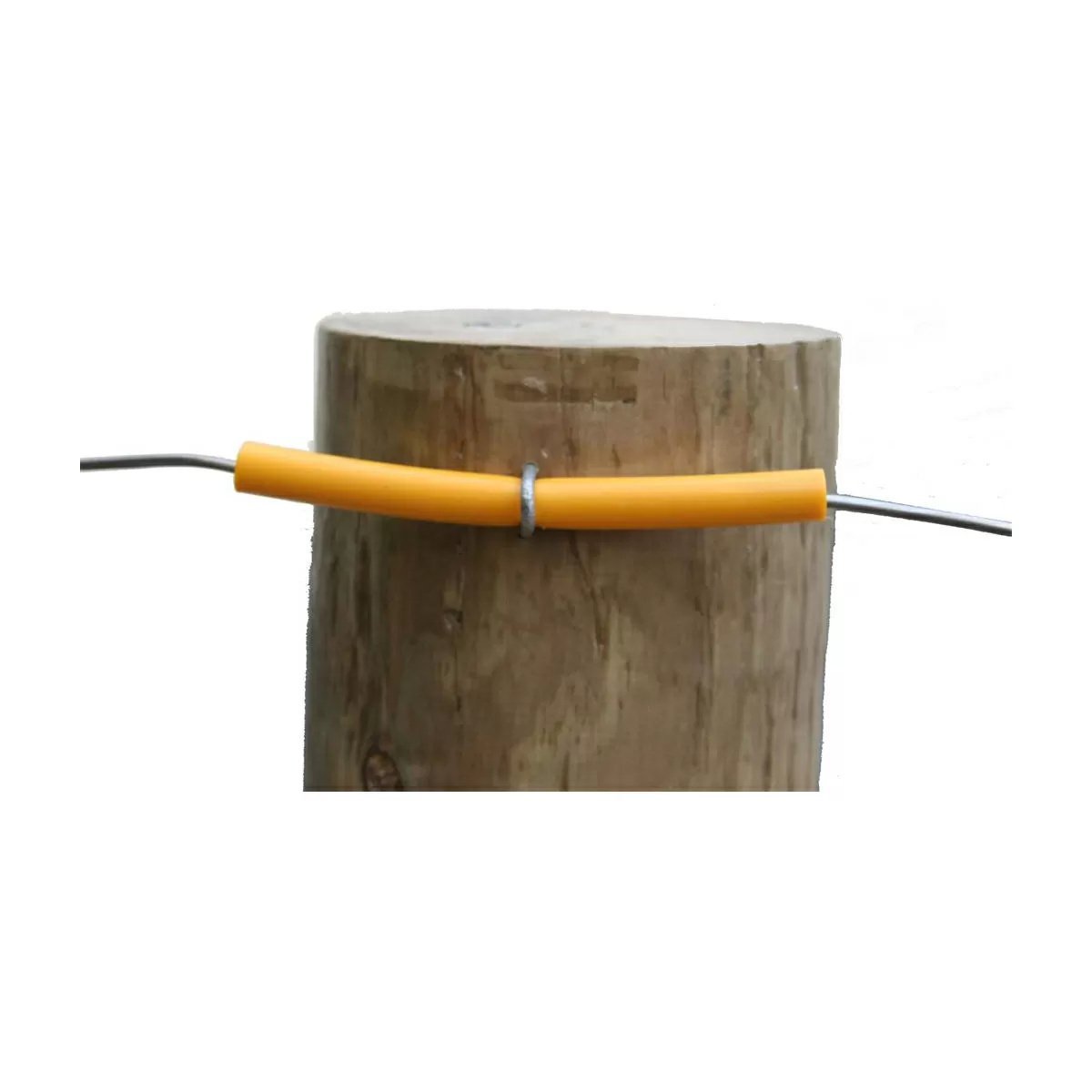 Parmak 4" Yellow Wood Post Insulated Tubes - 50/bag - QC Supply - 
