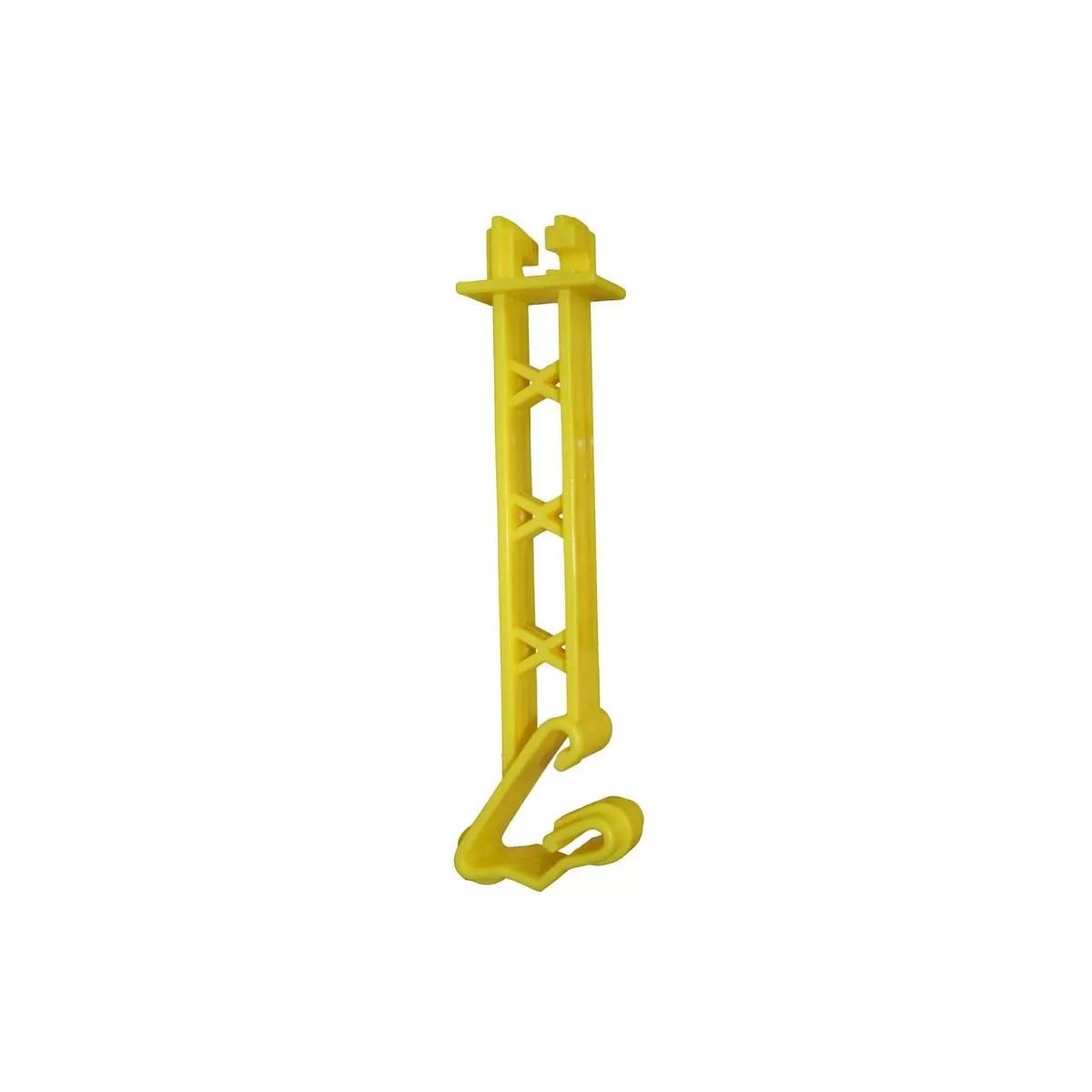 Parmak 5" Reverse T - Post Wire Insulator - 25/Bag Yellow - QC Supply - 