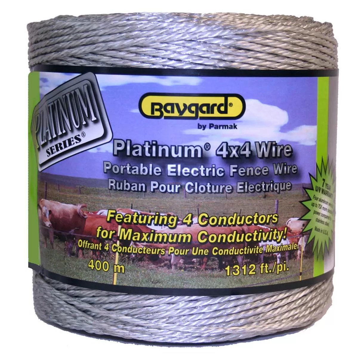 Parmak Baygard Platinum Series™ Electric Fence Wire - 1,312' - QC Supply - 