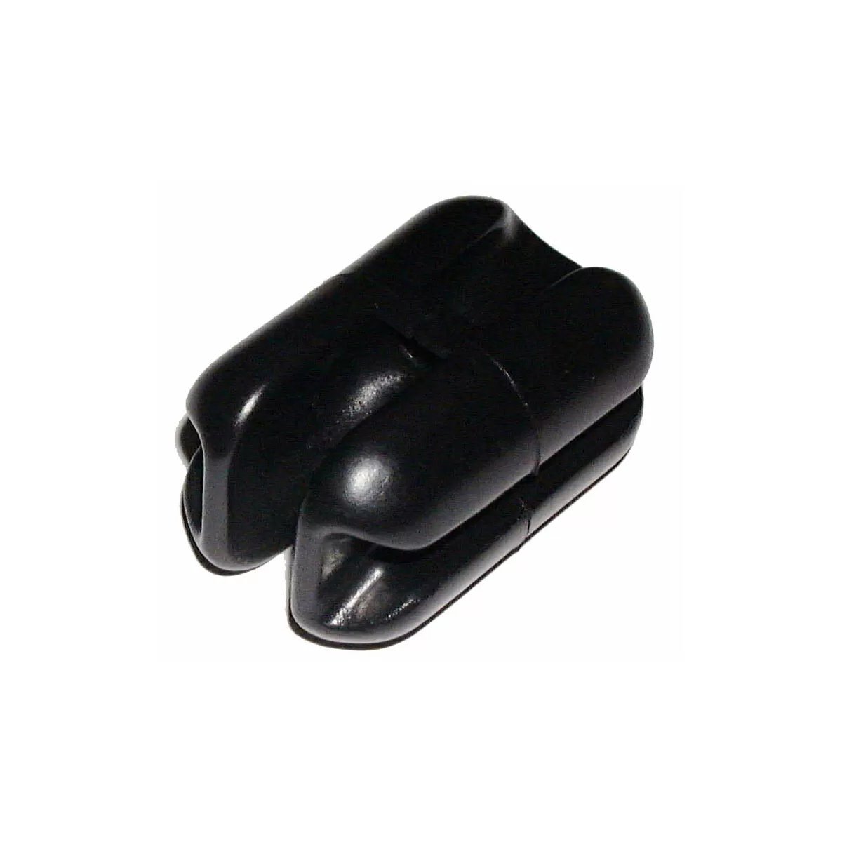 Parmak C - 150 Black Heavy Duty Corner Insulator - 10/Bag - QC Supply - 