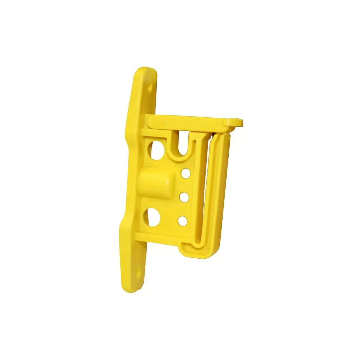 Parmak Easy Clip Wood Post Insulator for Polytape, Polywire & Rope - 25/bag Yellow - QC Supply - 