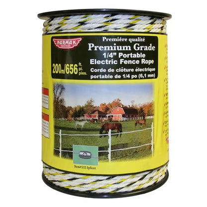 Parmak Electric Fence Rope 1/4" 656 ft - QC Supply - 