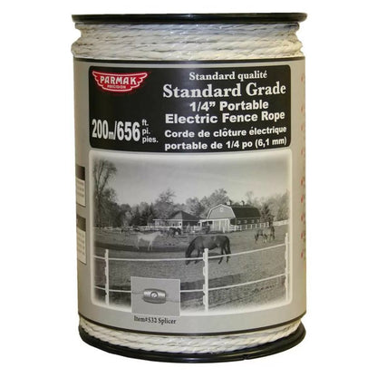 Parmak Electric Fence Rope 1/4" 656 ft - QC Supply - 