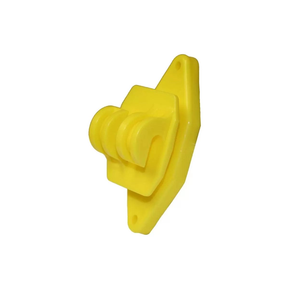 Parmak Wood Post Claw Insulator for Wire/Rope - В Yellow - 25/Bag - QC Supply - 
