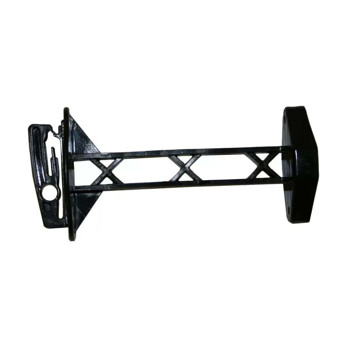 Parmak Wood Post Extended Insulator Wire/Tape/Rope - 5" Black - 25/Bag - QC Supply - 