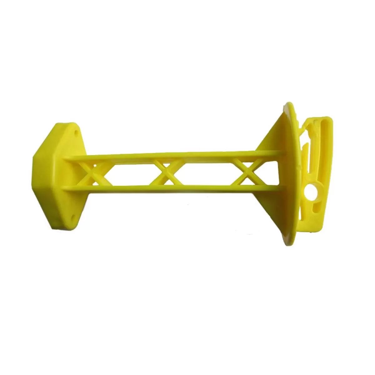 Parmak Wood Post Extended Insulator Wire/Tape/Rope - 5" Yellow - 25/Bag - QC Supply - 