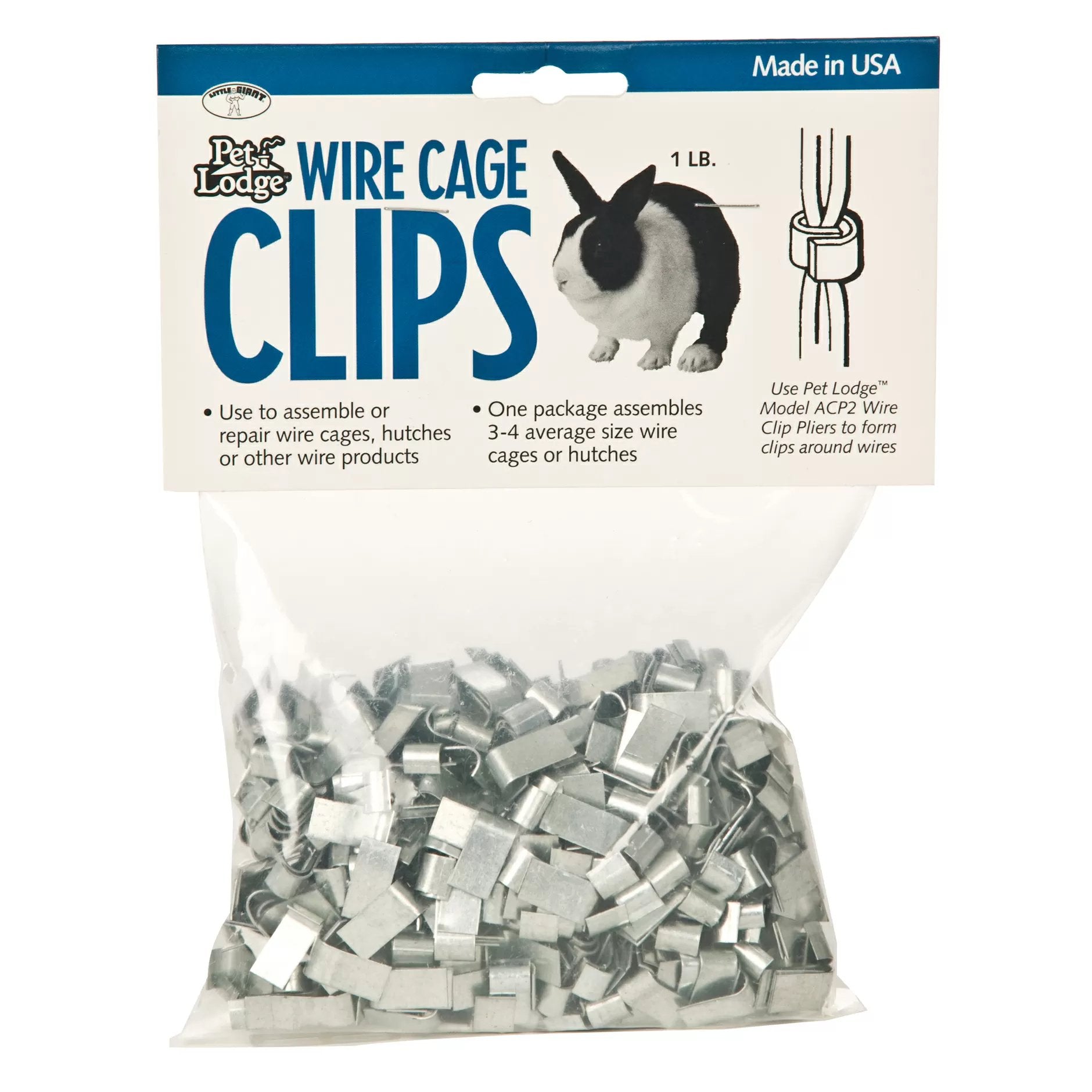 Pet Lodge™ 1 lb Bag of Cage Clips - QC Supply - 