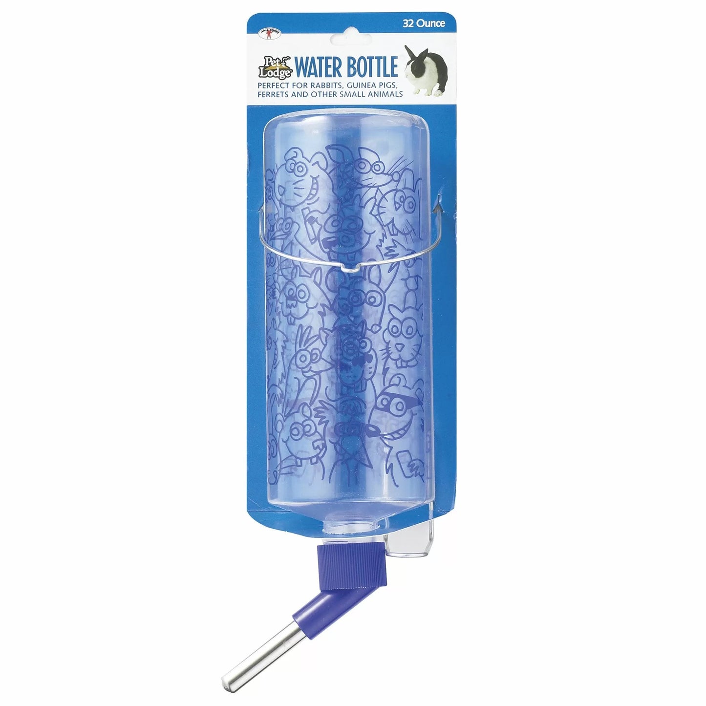Pet Lodge™ 32 oz. Clear Rabbit Water Bottle - QC Supply - 