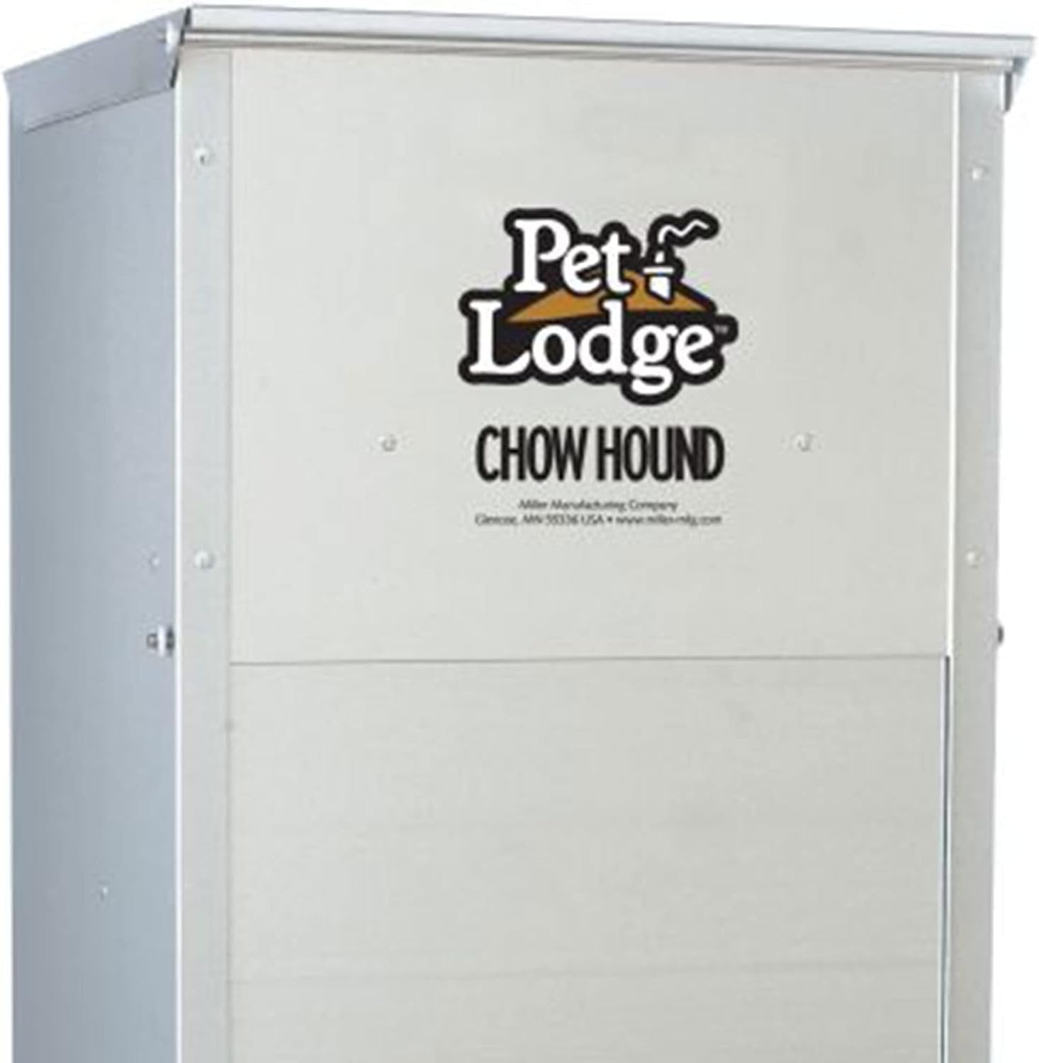 Pet Lodge Galvanized Steel Automatic Dog Feeder – 25 lb / 50 lb - QC Supply - 