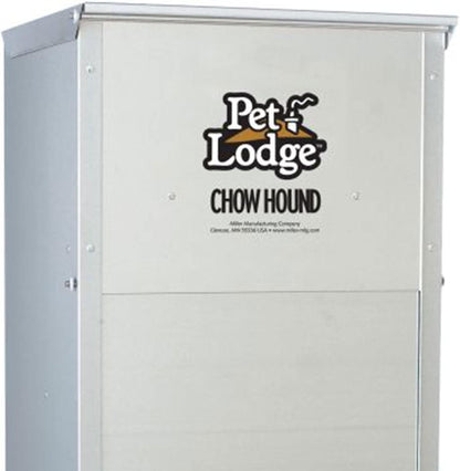Pet Lodge Galvanized Steel Automatic Dog Feeder – 25 lb / 50 lb - QC Supply - 