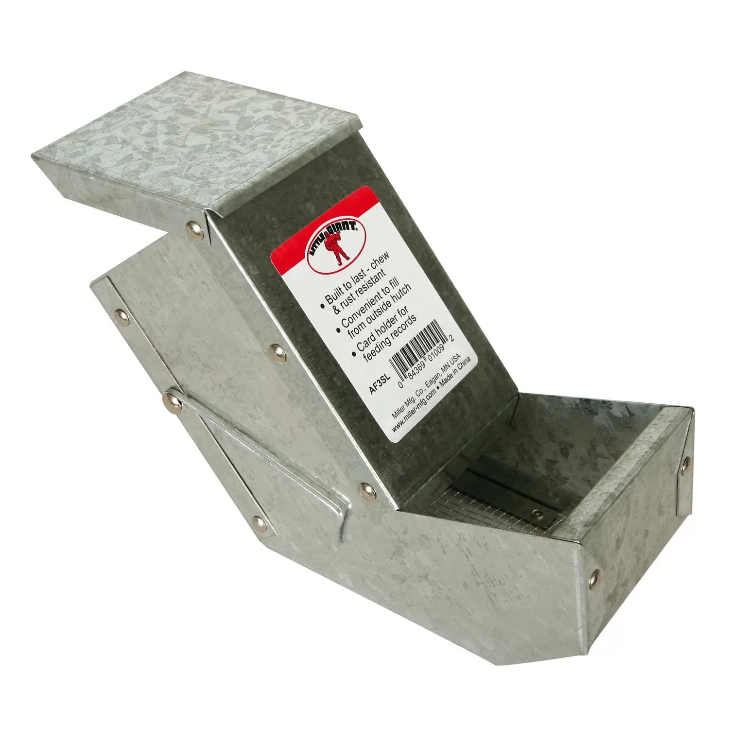 Pet Lodge Metal Small Animal Feeder - QC Supply - 