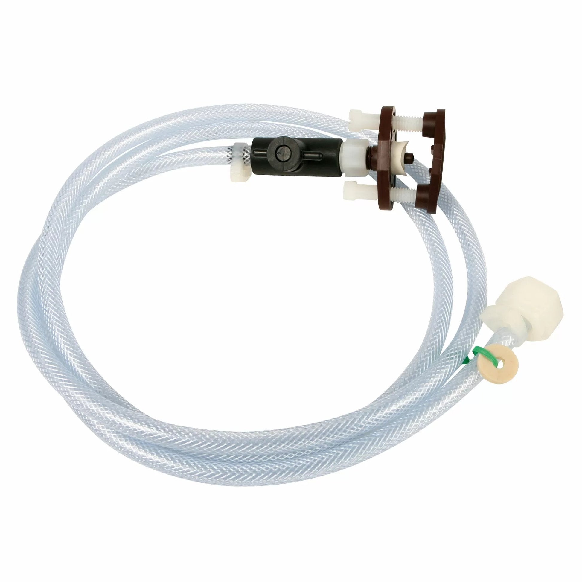 Plumbing Kit With Shut Off - On Saddle & Clear Hose - 6' - QC Supply - 
