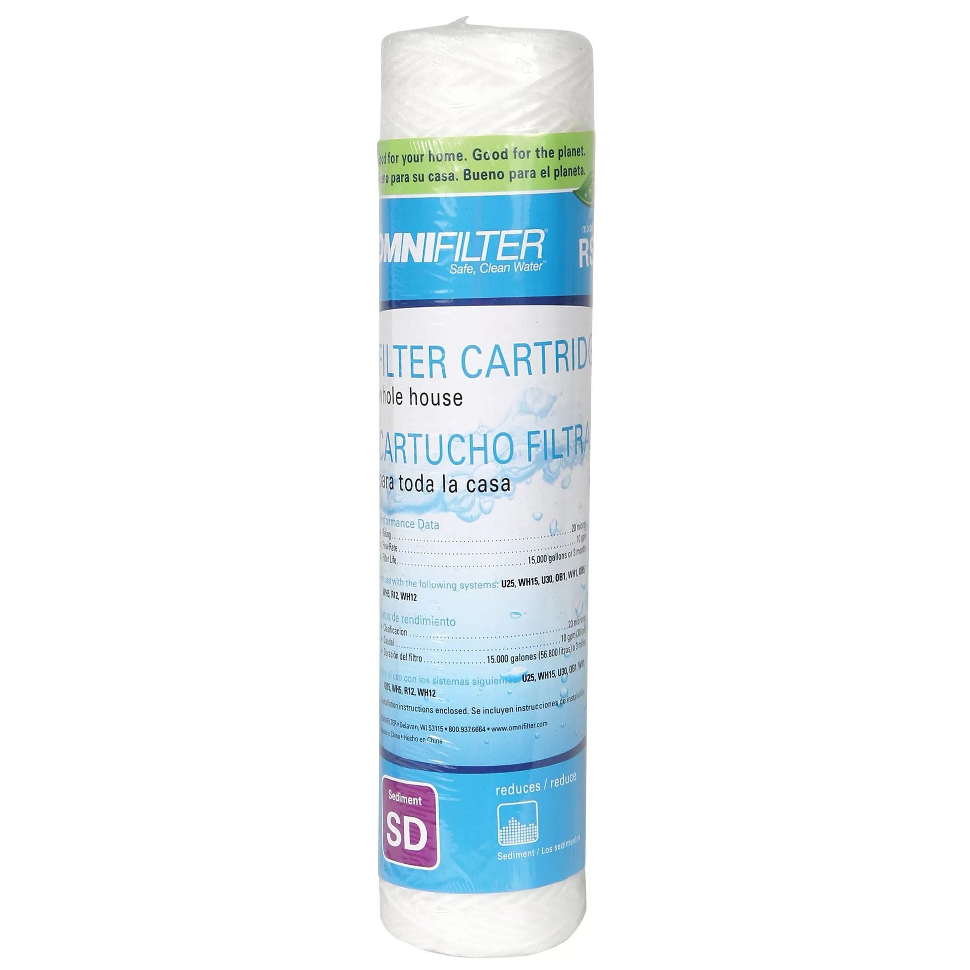 Poly Stringwound Filter - 10" Standard Housing - 20 Micron - QC Supply - 