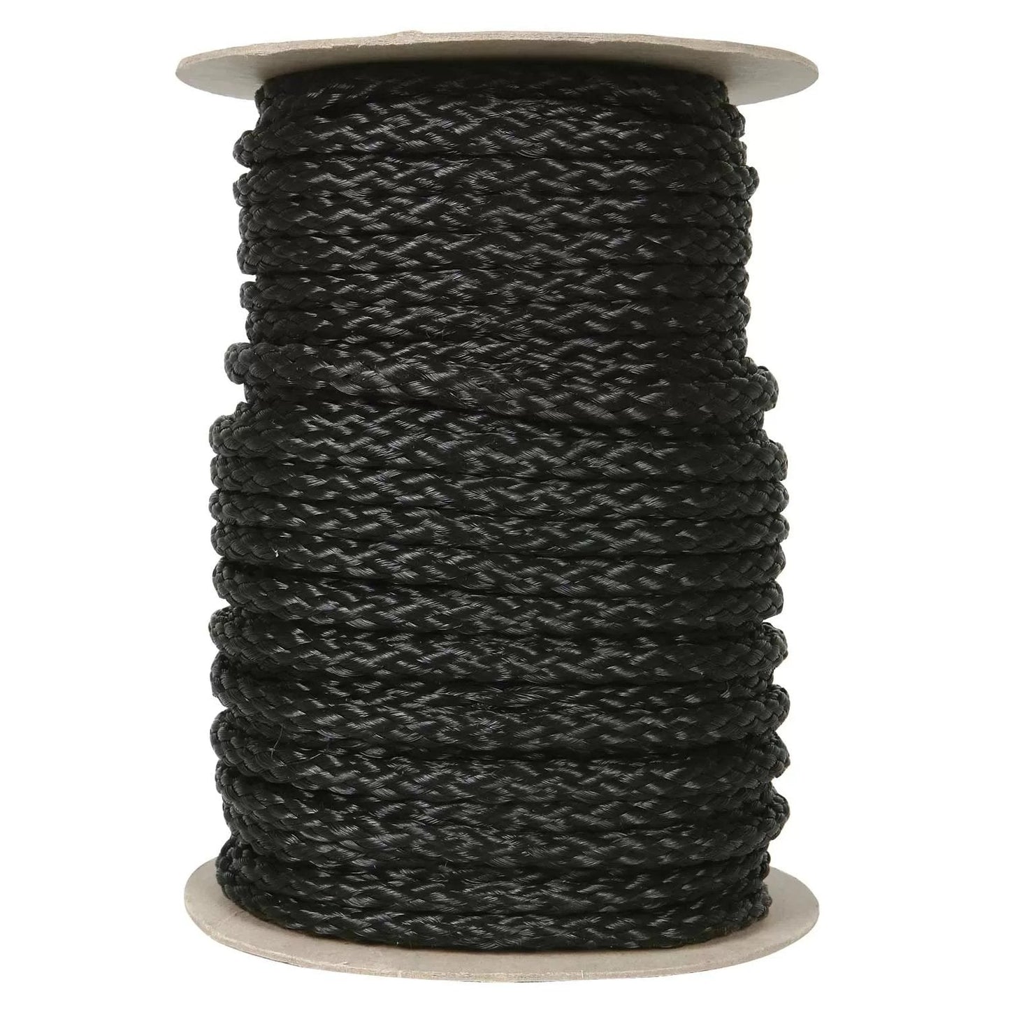 Polypropylene 3/8" Black Braid Rope - QC Supply - 