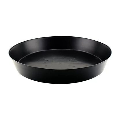 Premium Black Plastic Saucers - QC Supply - 