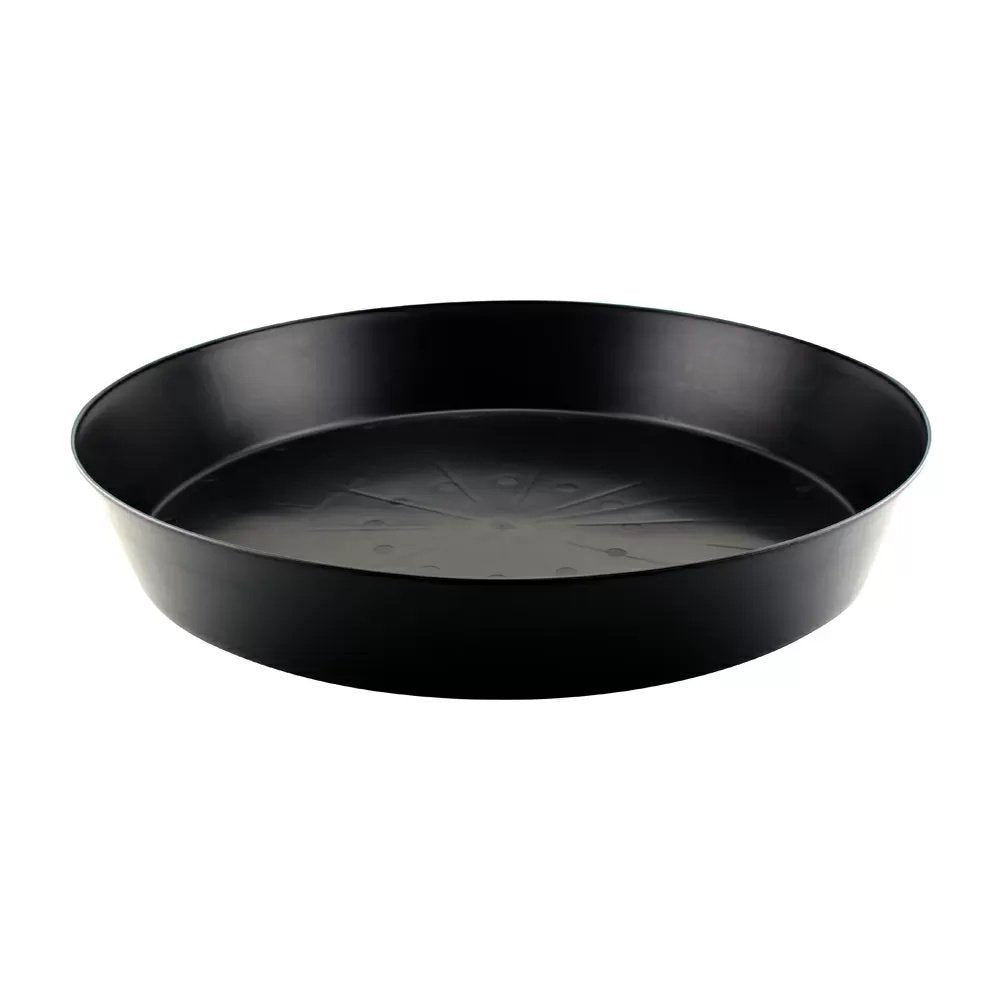 Premium Black Plastic Saucers - QC Supply - 