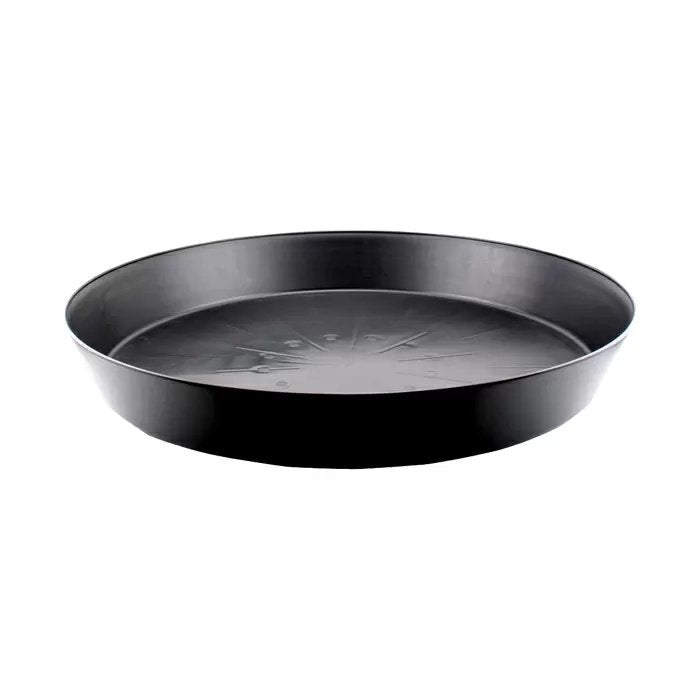 Premium Black Plastic Saucers - QC Supply - 