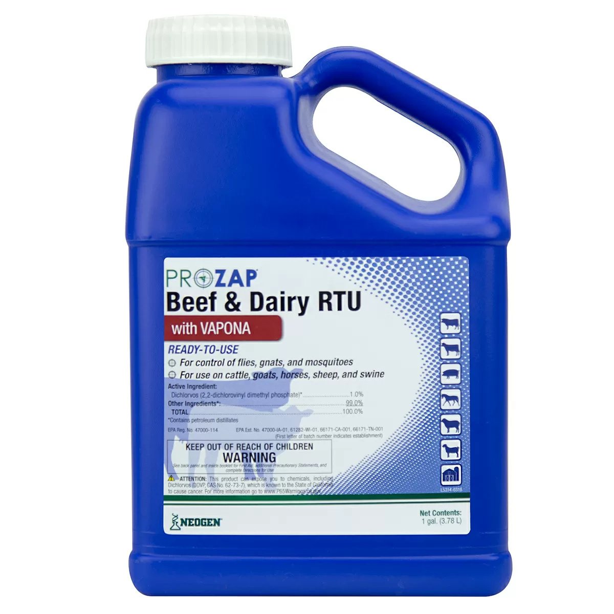 PROZAP® Beef & Dairy RTU - 1 Gallon - QC Supply - 
