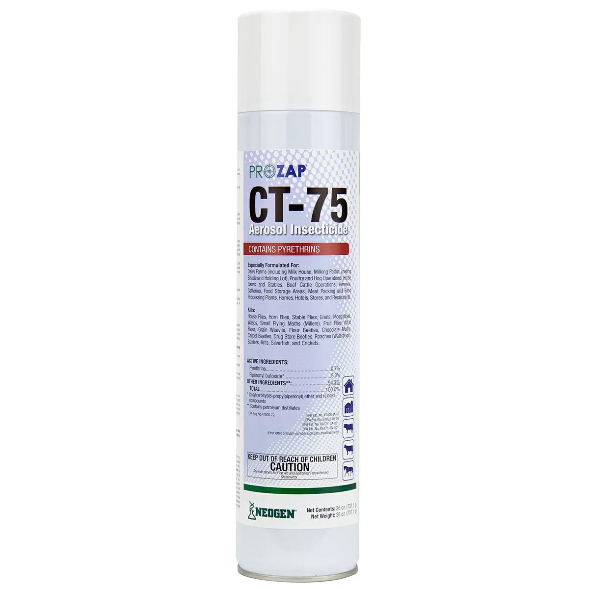 PROZAP® CT - 75 Dairy Aerosol - QC Supply - 