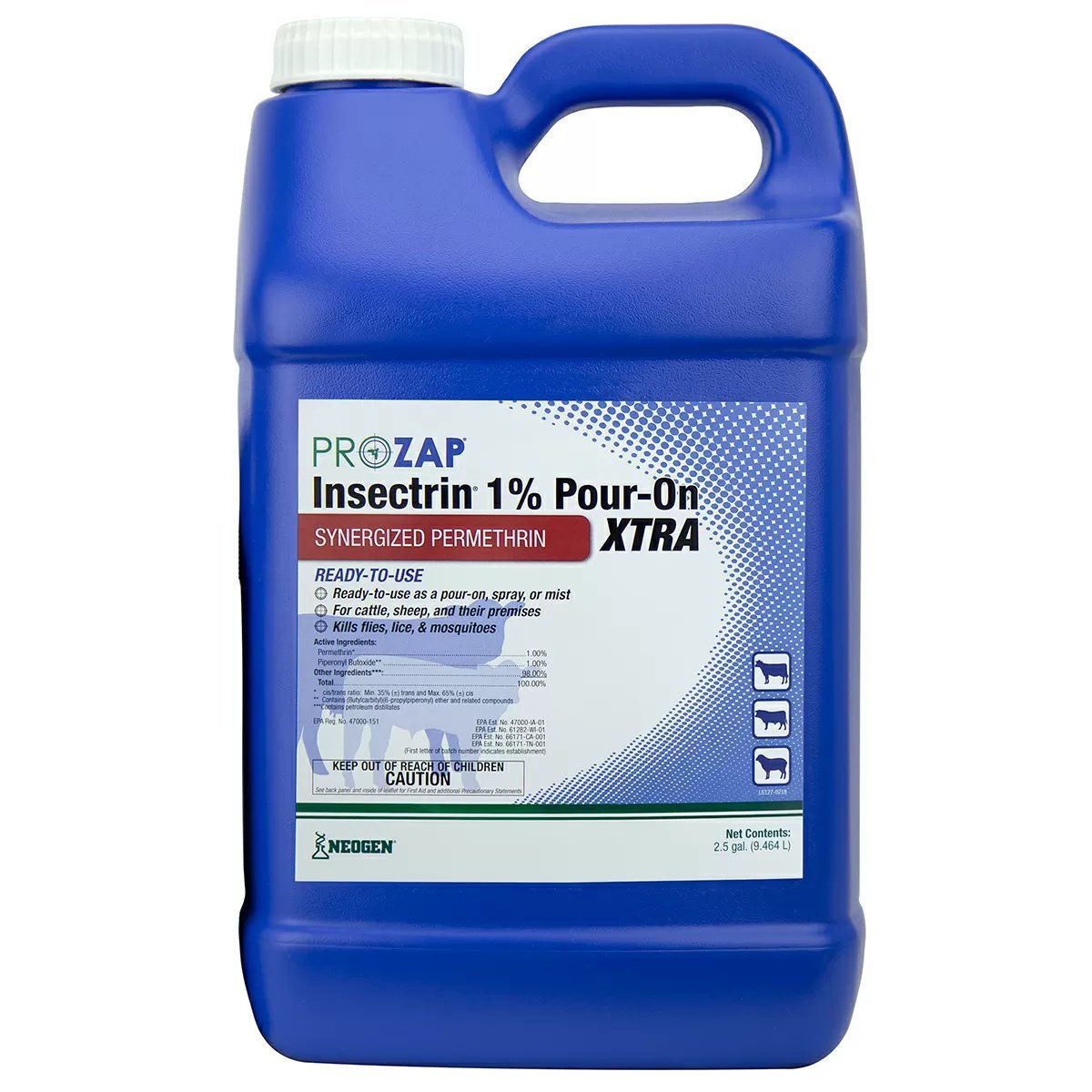 PROZAP® Insectrin® 1% Pour - On Xtra - QC Supply - 