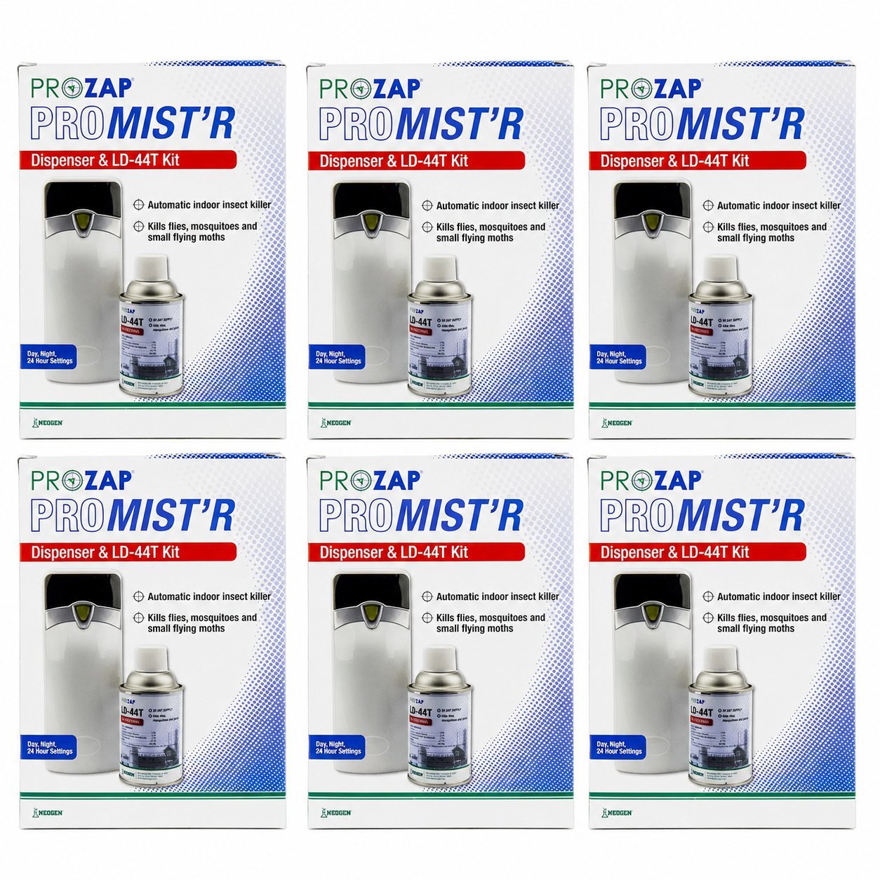 Prozap Pro-Mist'r II Metered Dispenser & LD-44T Kit - 6 Pack - QC Supply -