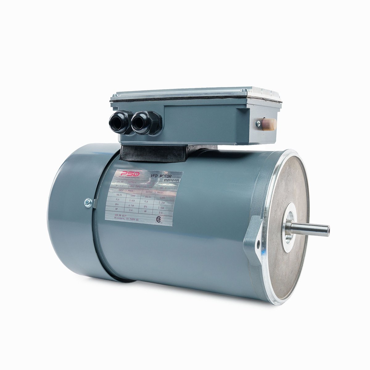 PSD Auger Motor with Built - In VFD, 1/2 HP - QC Supply - 