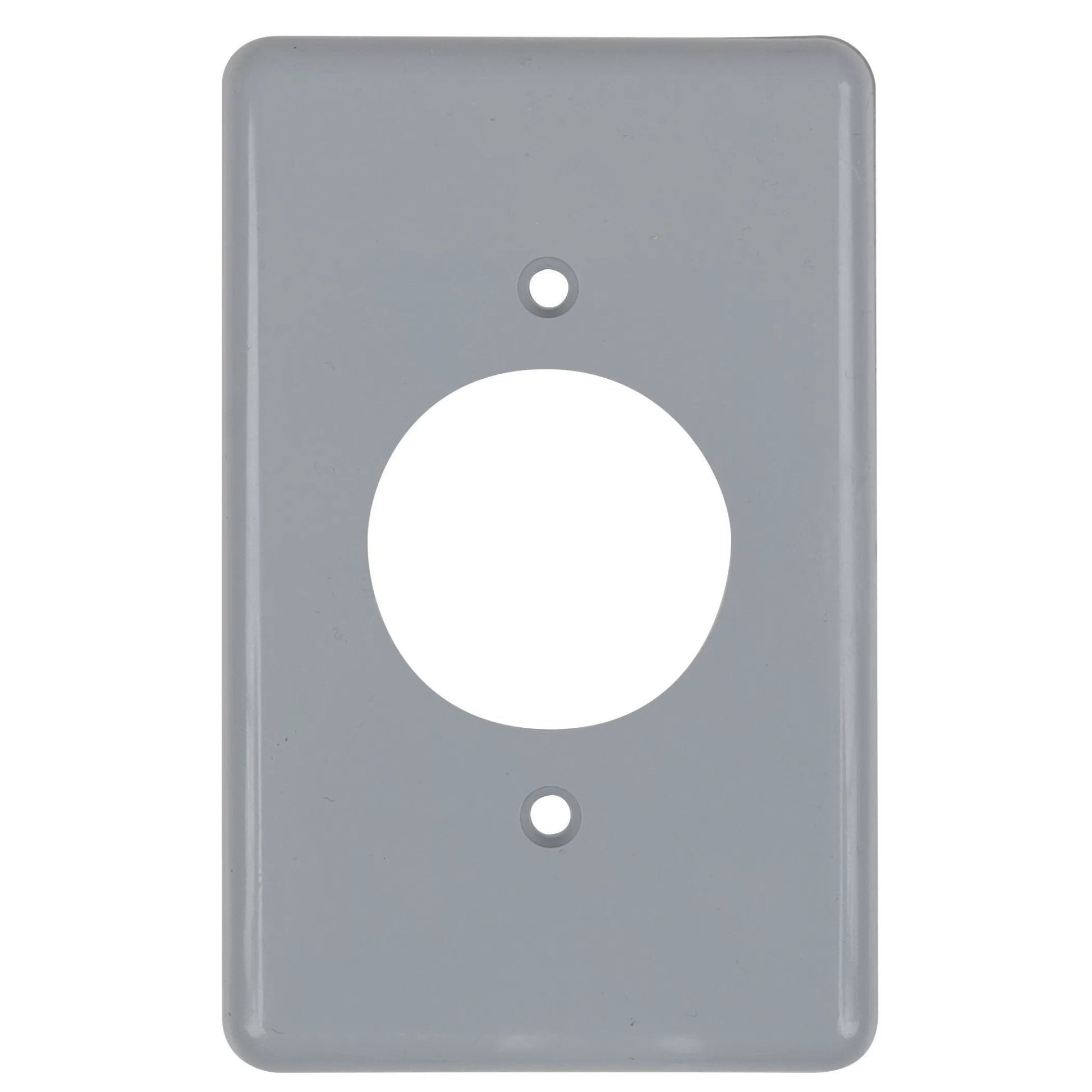 PVC Single Recept.Gang Box Cover 1 1/2 - QC Supply - 