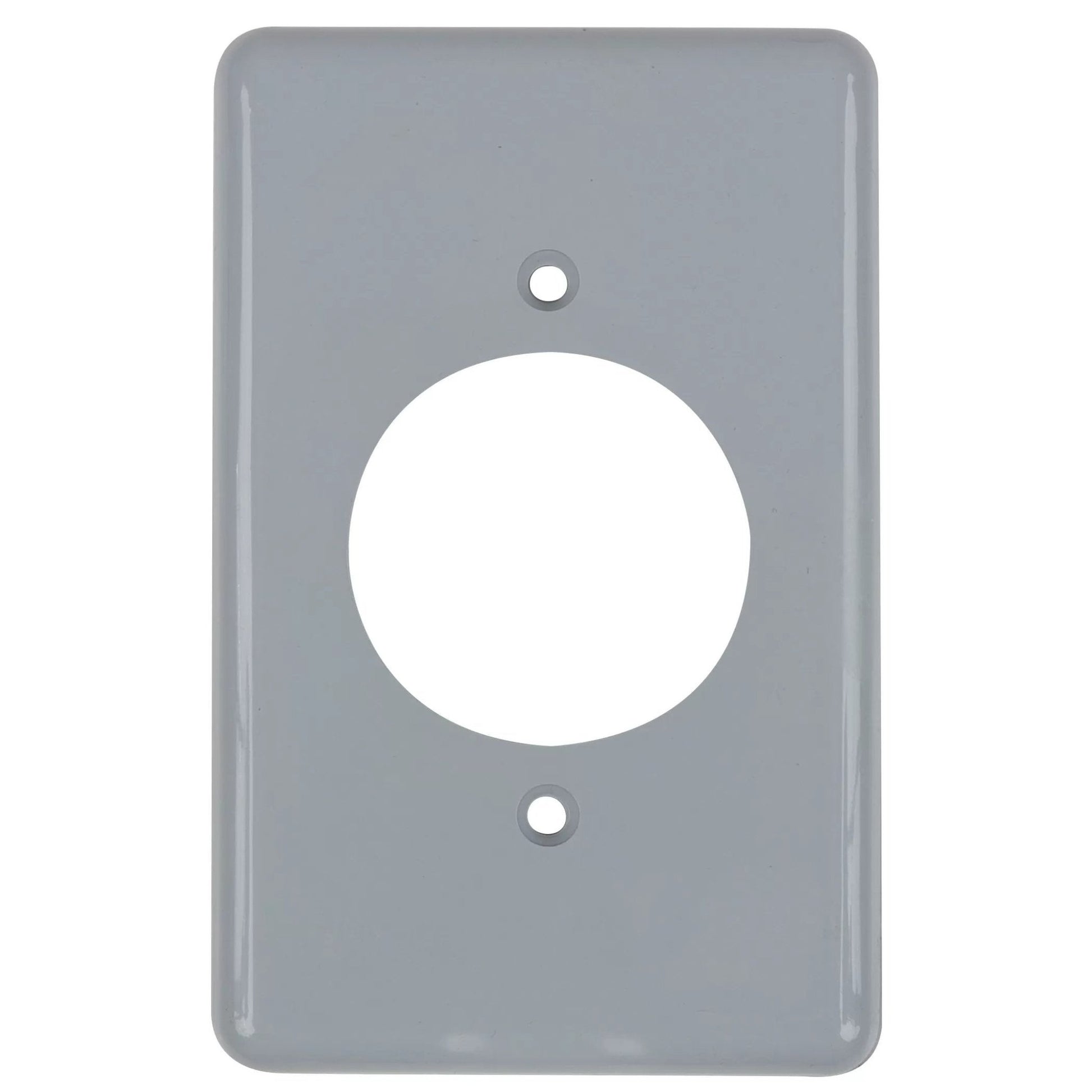 PVC Single Recept.gang Box Cover 1 3/4 - QC Supply - 