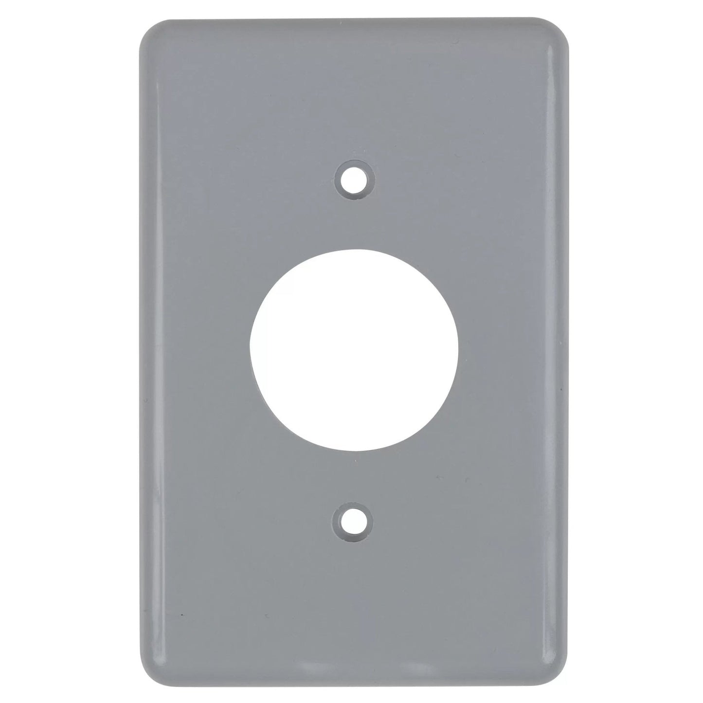 PVC Single Recept.Gang Box Cover 1 3/8 - QC Supply - 