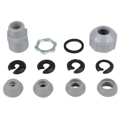 PVC Threaded Strain Relief Connectors - QC Supply - 