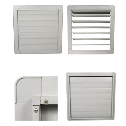 QC Supply Gray Poly Long Life Shutters w/ Expanded Flange 10"19" - QC Supply - 