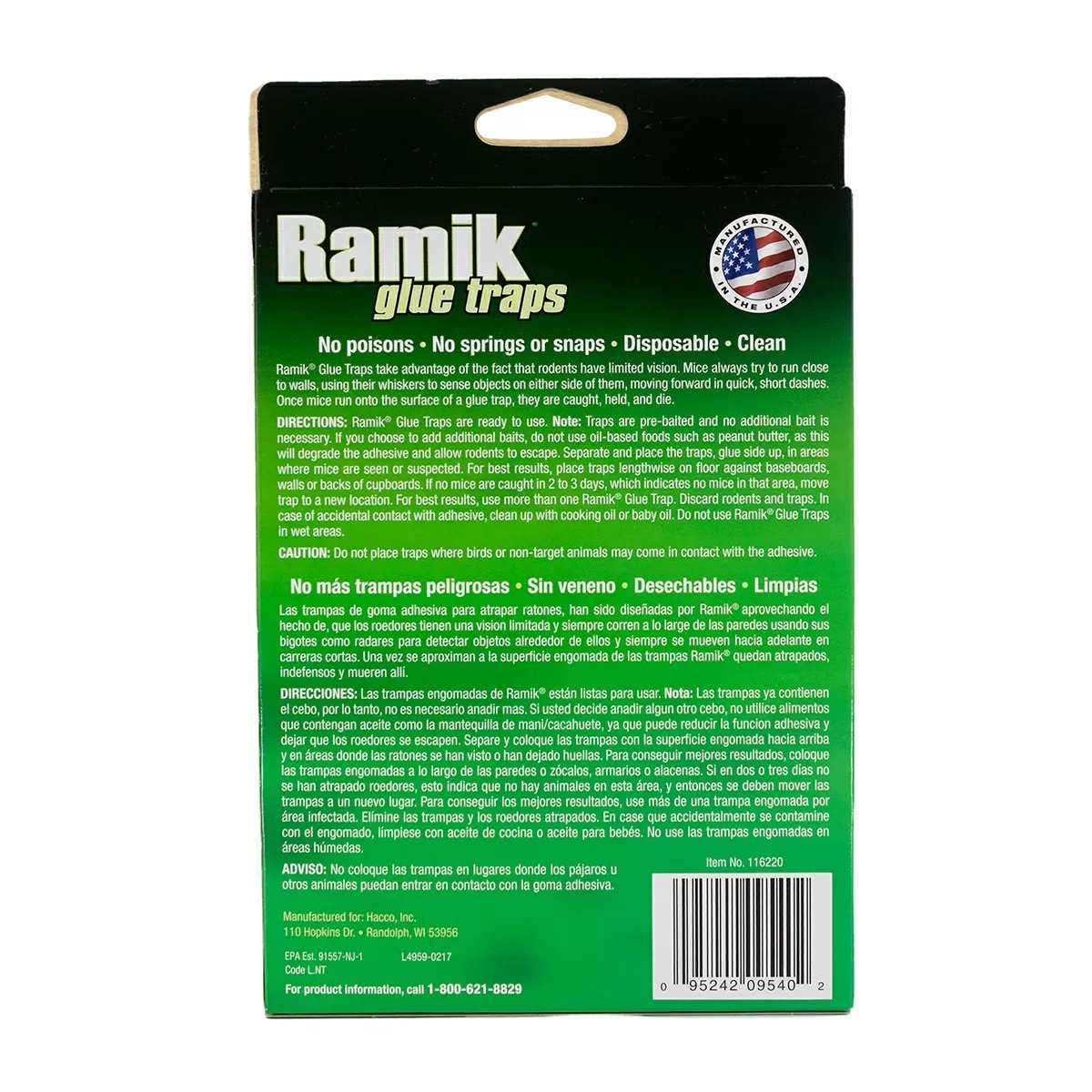 Ramik® Glue Traps - Mouse 4 Pack - QC Supply - 