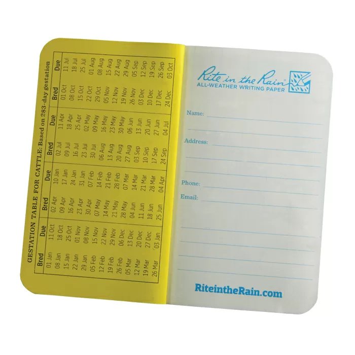 Rite In The Rain® Beef Calving Record Book - QC Supply - 