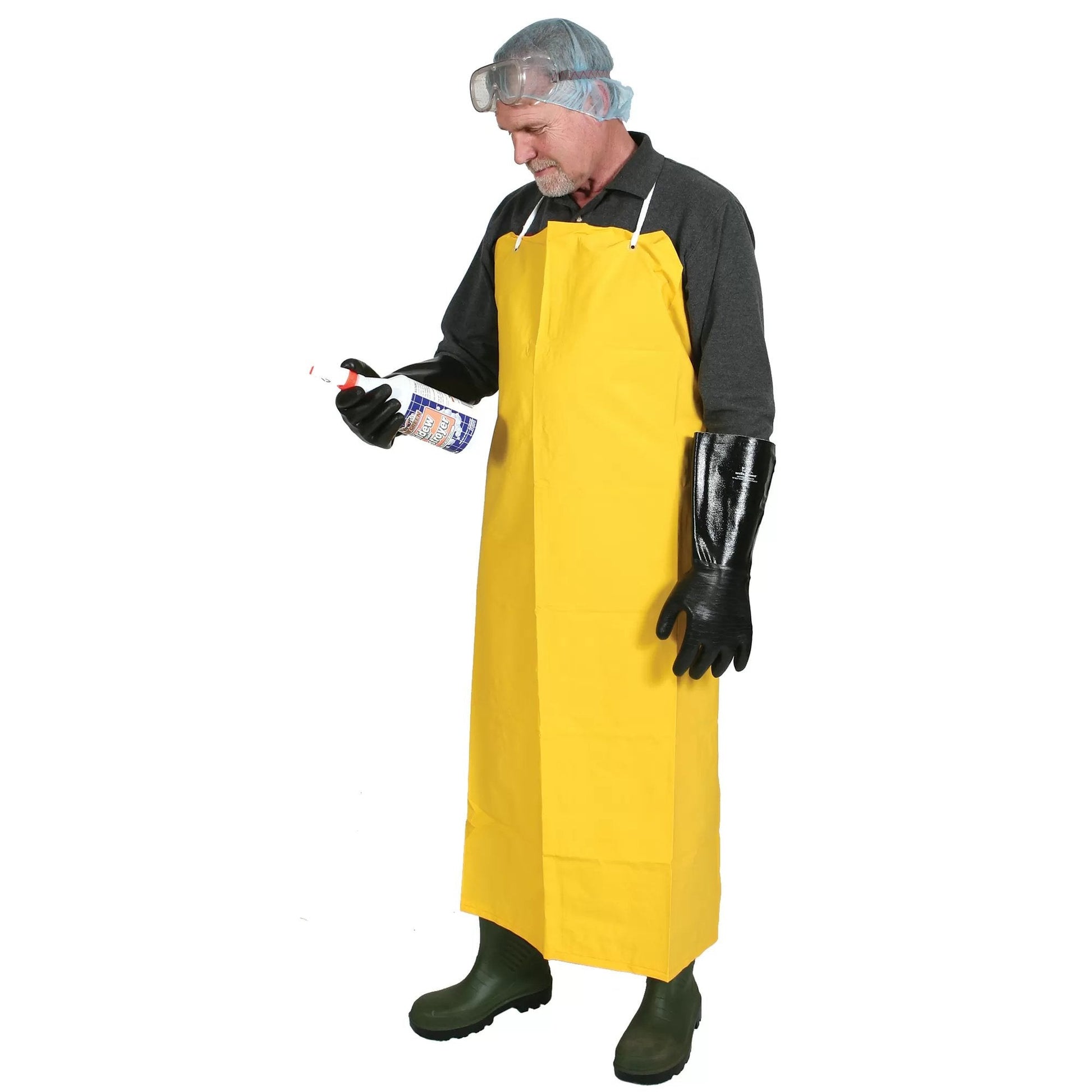 Safety Zone PVC on Polyester Apron - 35" x 50" - QC Supply - 