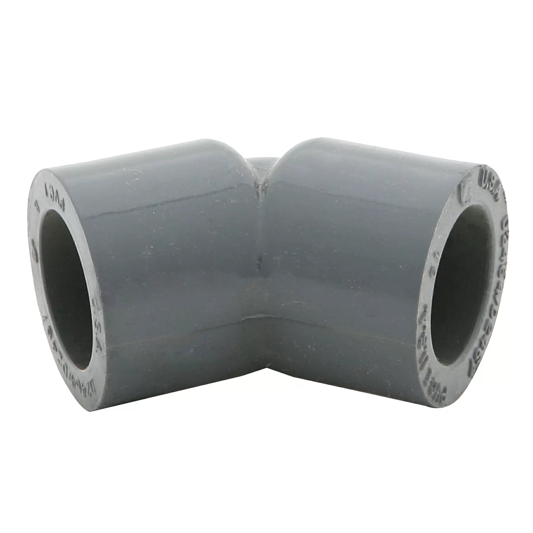 Schedule 80 - 1/2" 45°Elbow (Slip x Slip) - QC Supply - 