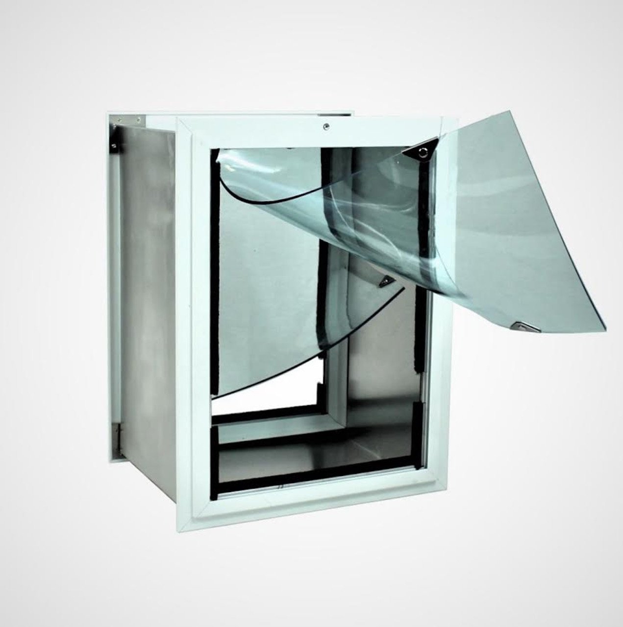 Security Boss Standard Dual Flap Wall Mount Pet Door - Medium (10.5" x 15") - QC Supply - 