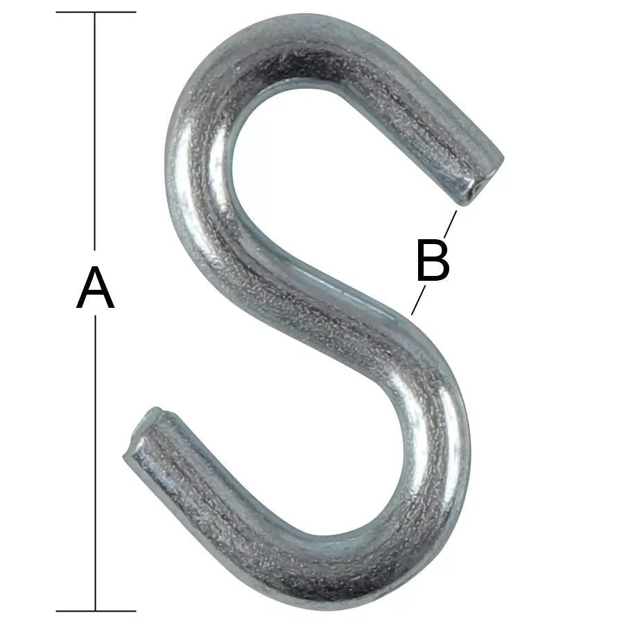 SHooks 1/4" Dia. x 2" x 3/8" - QC Supply - 