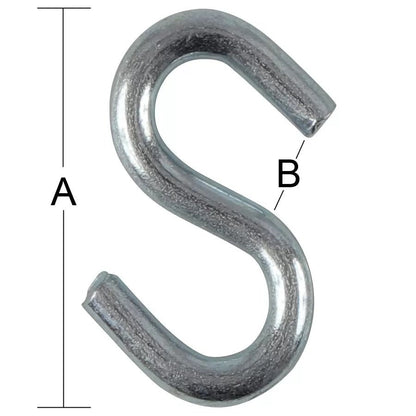 SHooks 1/4" Dia. x 2" x 3/8" - QC Supply - 