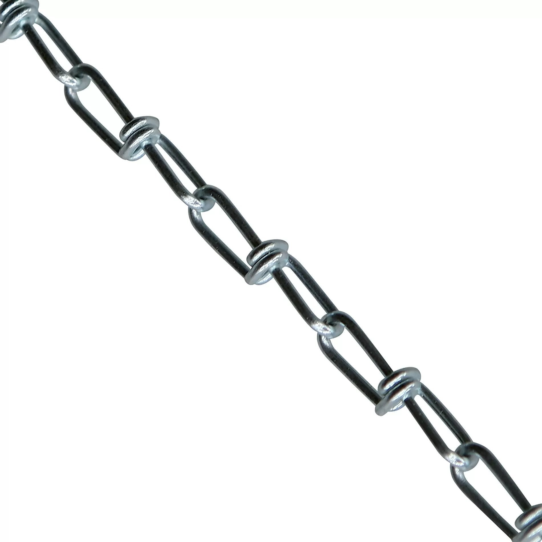 Size 2 Double Loop Chain 115 lb. Load Limit 100' Length - QC Supply - 