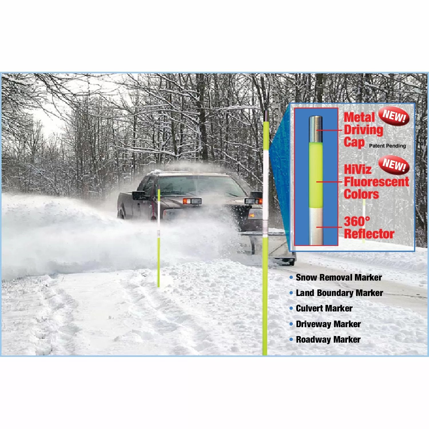 Snow Pole™ Reflective Marker - QC Supply - 