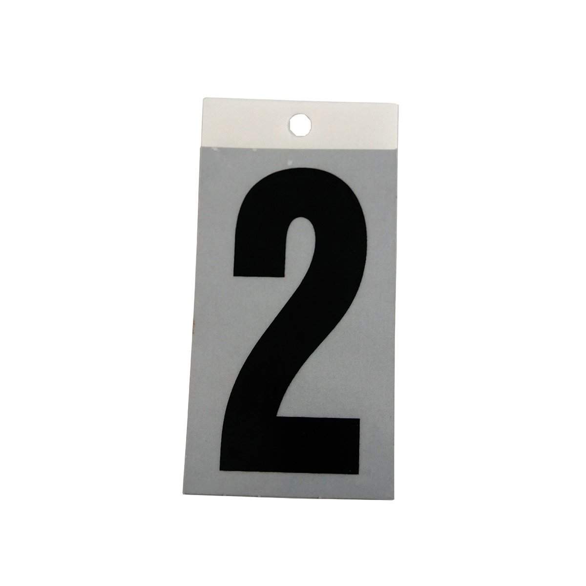 Square Cut Self Adhesive 3" Number - #2 - QC Supply - 
