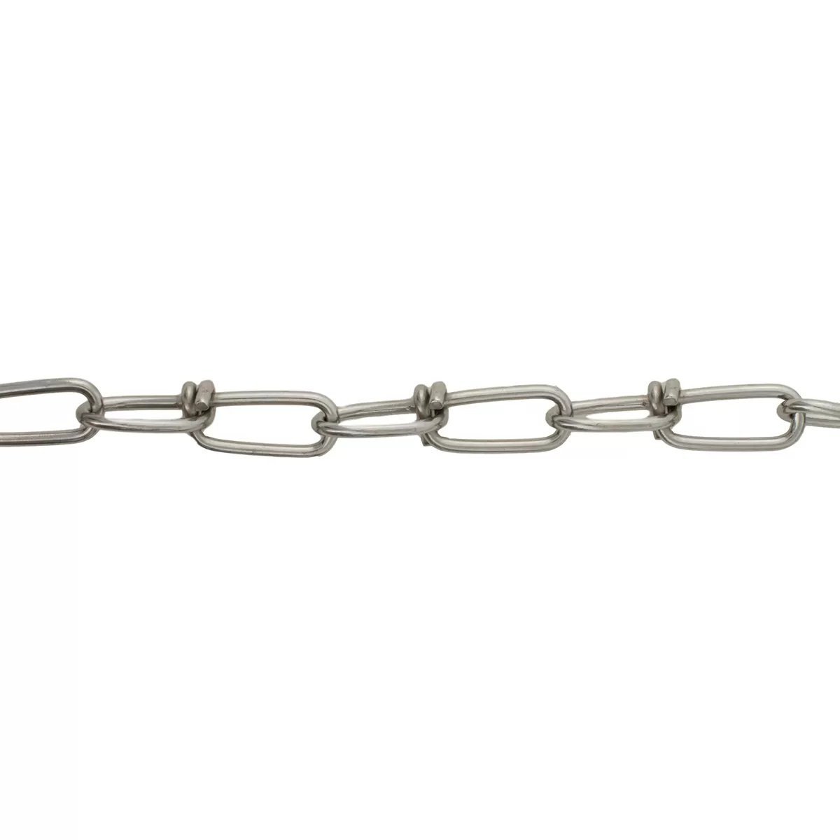Stainless Steel #1 Double Loop Chain - 100' Long - QC Supply - 