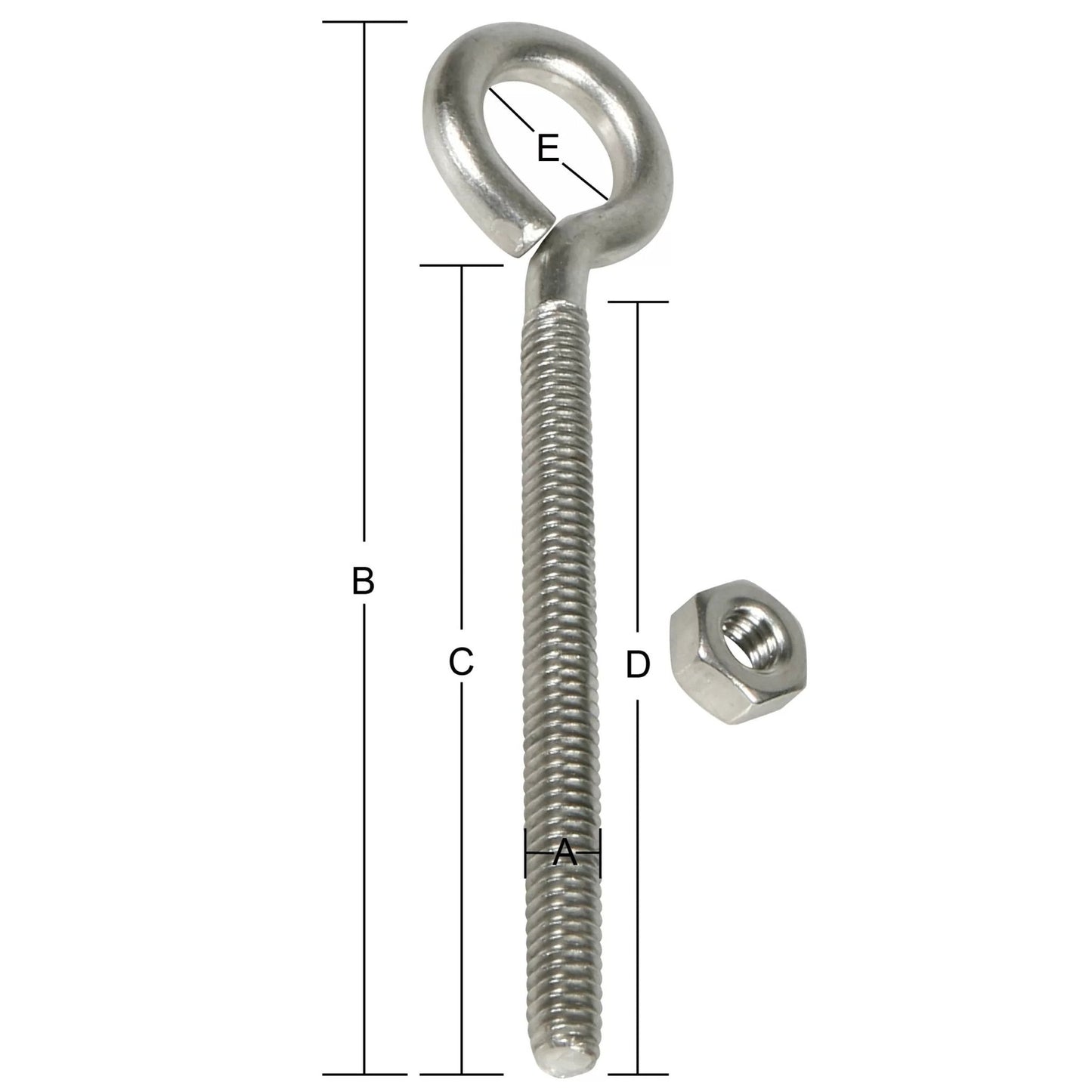 Stainless Steel Eye Bolt - QC Supply - 