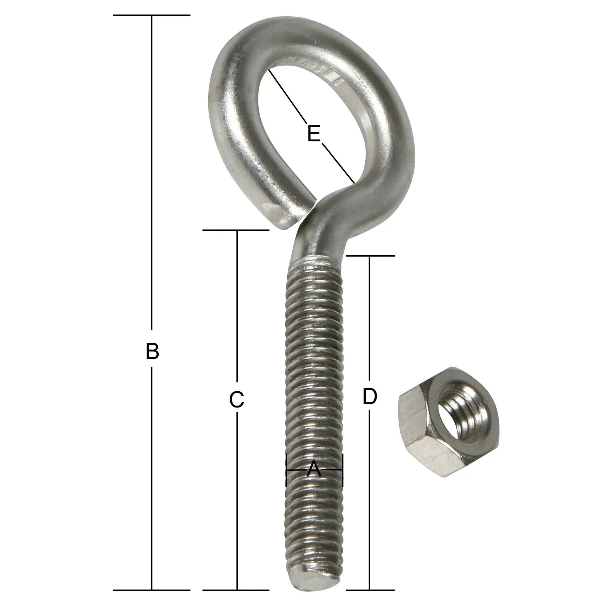 Stainless Steel Eye Bolt - QC Supply - 