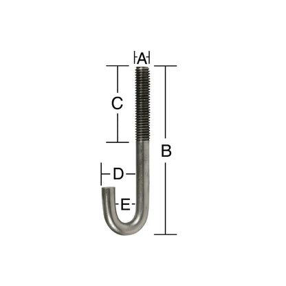 Stainless Steel JBolt Only - QC Supply - 