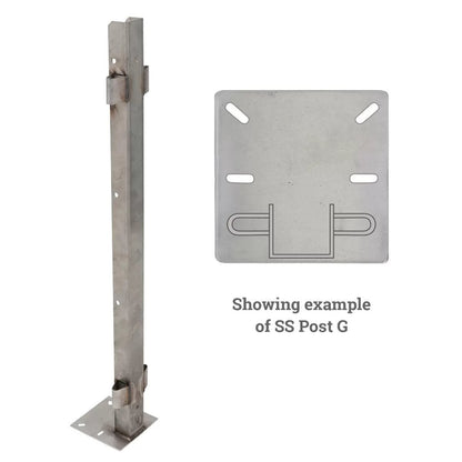 Stainless Steel Post - 1 1/2" - QC Supply - 