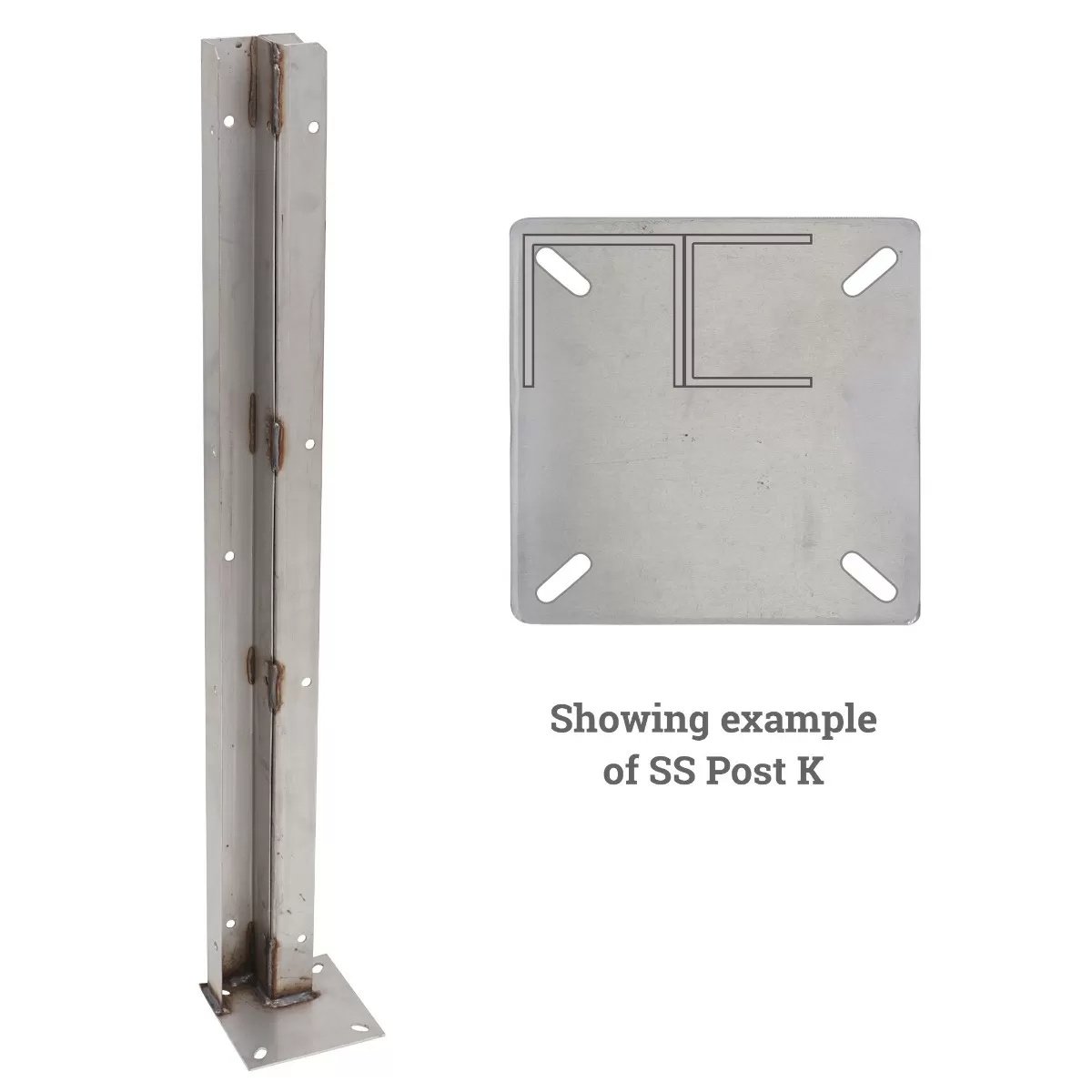 Stainless Steel Post - 1 1/2" - QC Supply - 