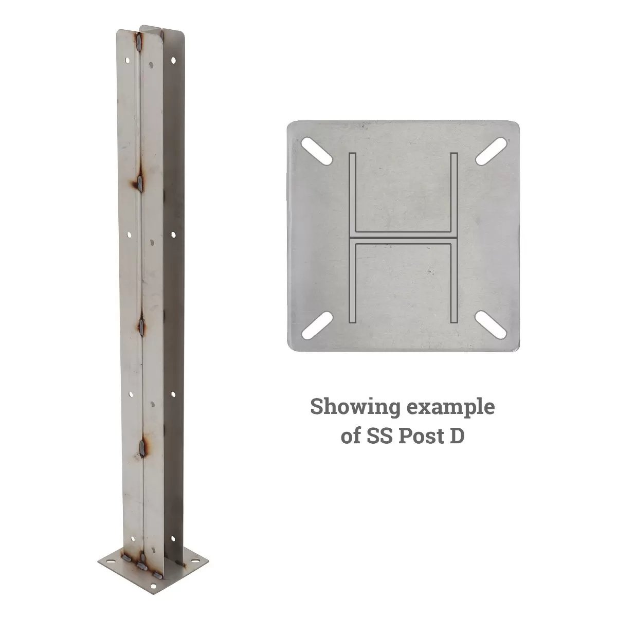 Stainless Steel Post - 1 1/2" - QC Supply - 