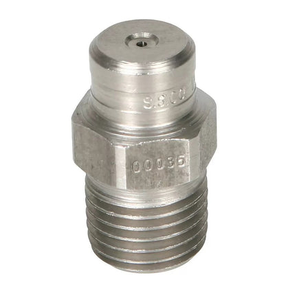 Stainless Steel Power Wash Spray Nozzles - 3.5 x 0 Degree - QC Supply - 