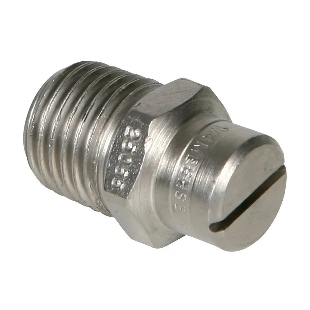 Stainless Steel Power Wash Spray Nozzles - 5.5 x 25 Degree - QC Supply - 